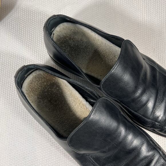 Dolce & Gabbana Men’s Black Leather Slip On Loafers Size 9. - Picture 9 of 16